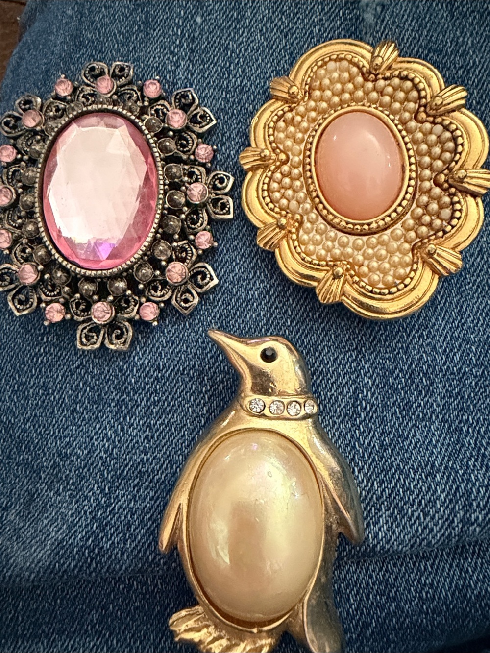 Set of 3 Misc Brooches